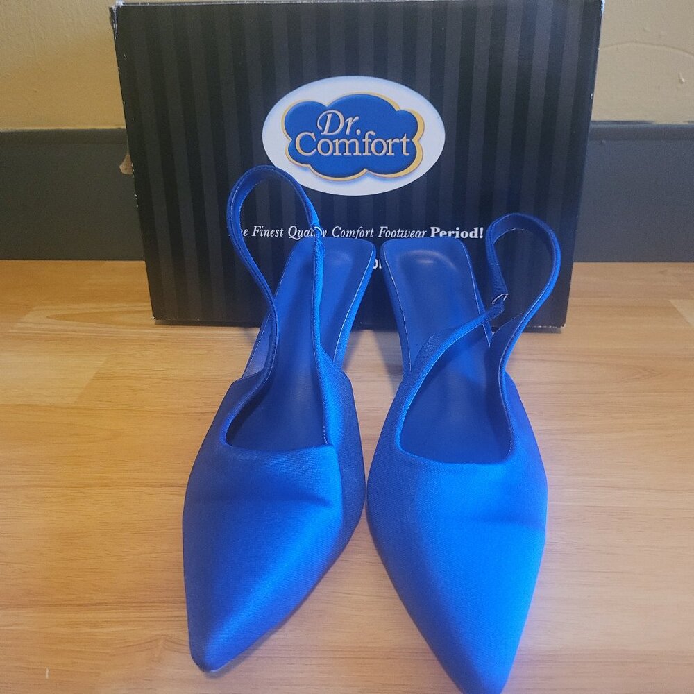 Women’s Blue High Heel Pumps | Elegant Dress Shoes | Size 8.5